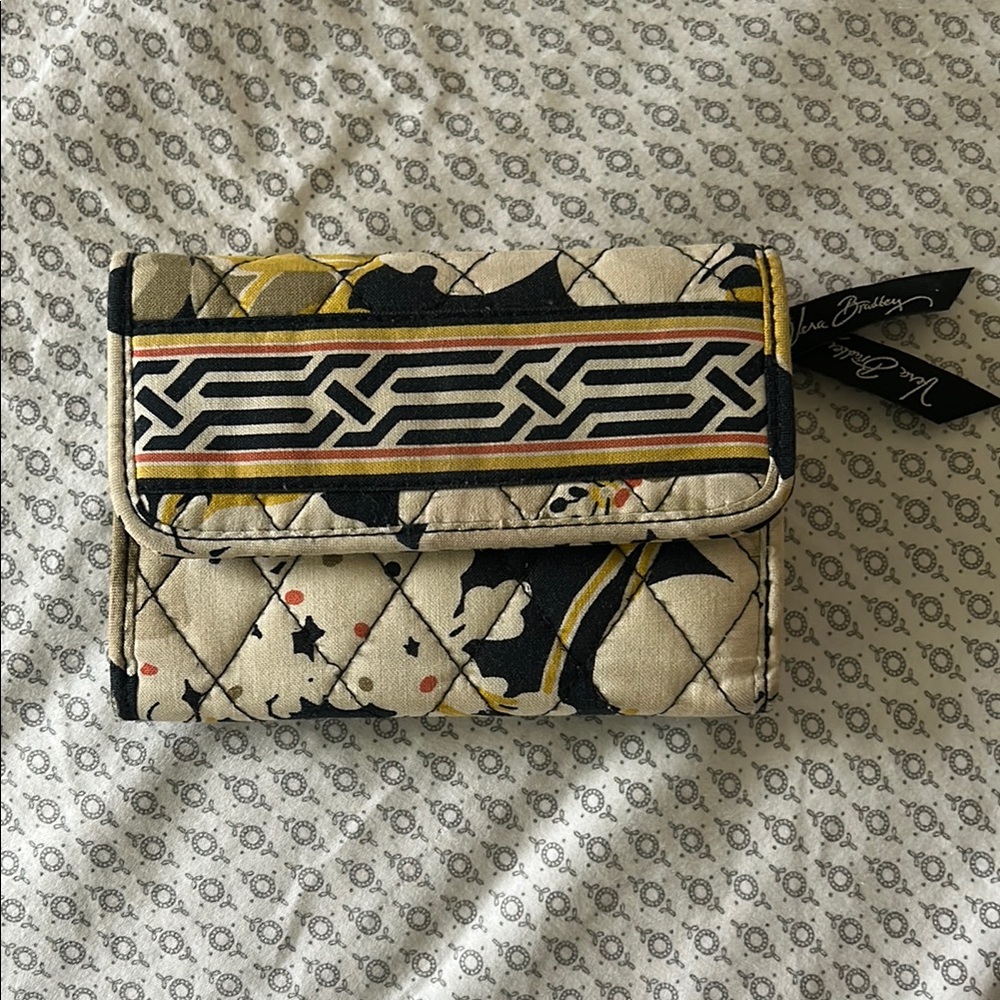 Vera Bradley Tan and Black Wallet